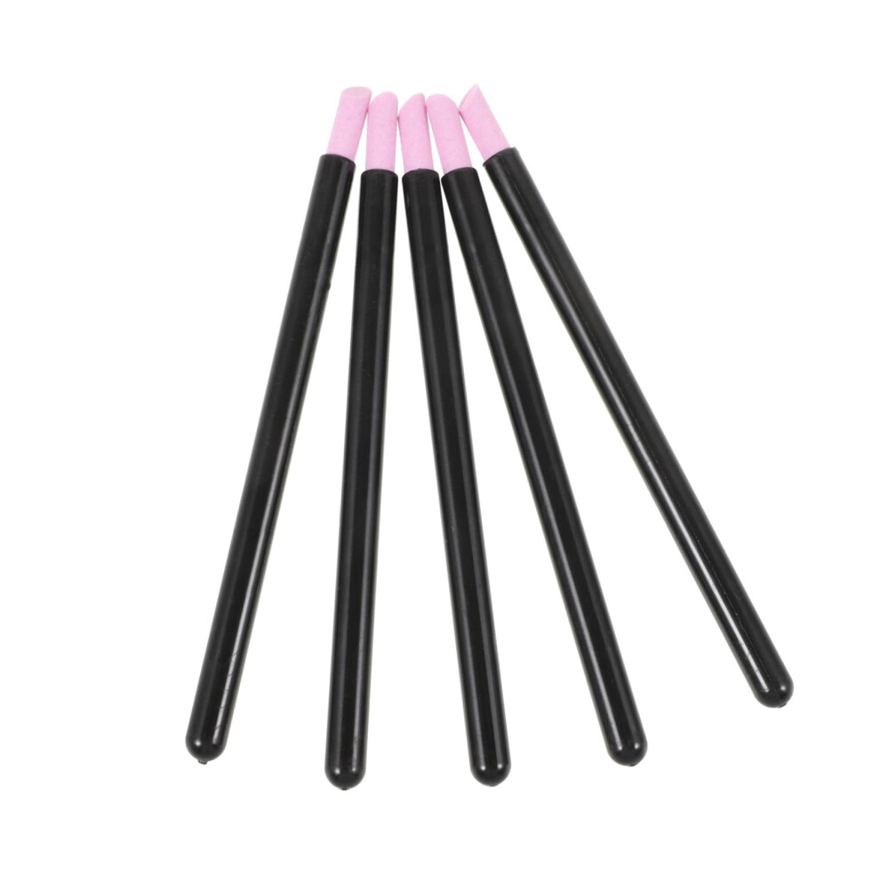 5pcs Nail Care Pen Set with Cuticle Remover, Ergonomic Comfort Grip MultiFunction Nail Cleaning Tool
