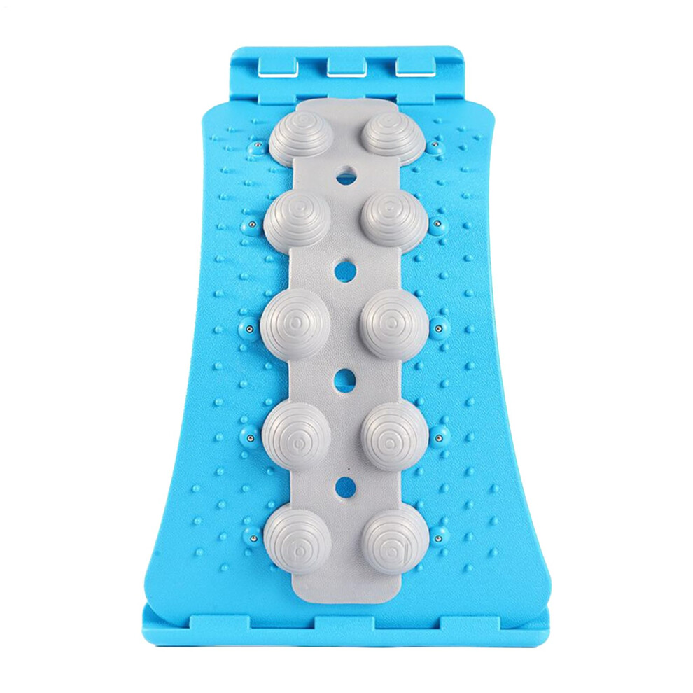 Adjustable Back Stretcher with Massage Nodes for Pain Relief and Ergonomic Lumbar Support
