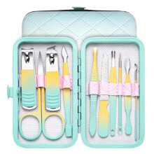 Manicure Set 18Pcs Stainless Steel Tools with PU Leather Case, Sharp Precision Nail Clippers