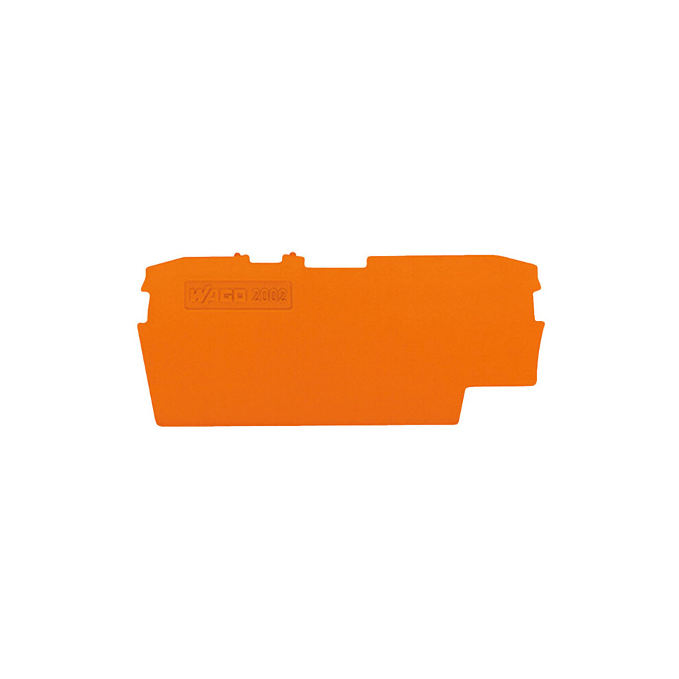 Wago 2002-1692 1Mm End & Internal Plate For 2002 Series 2-Cond Fuse Block Orange 4045454343231
