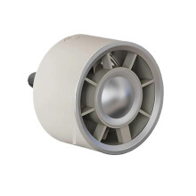 Car Ventilation Fan with Silent Brushless Motor, Fast Air Circulation, Gradient Light, KhakiF18