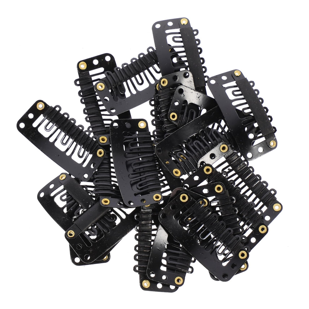 Unisex 60Pcs Ushape Snap Wig Clips With Sewing Holes And Long Wig Combs For Secure Hair Extensions