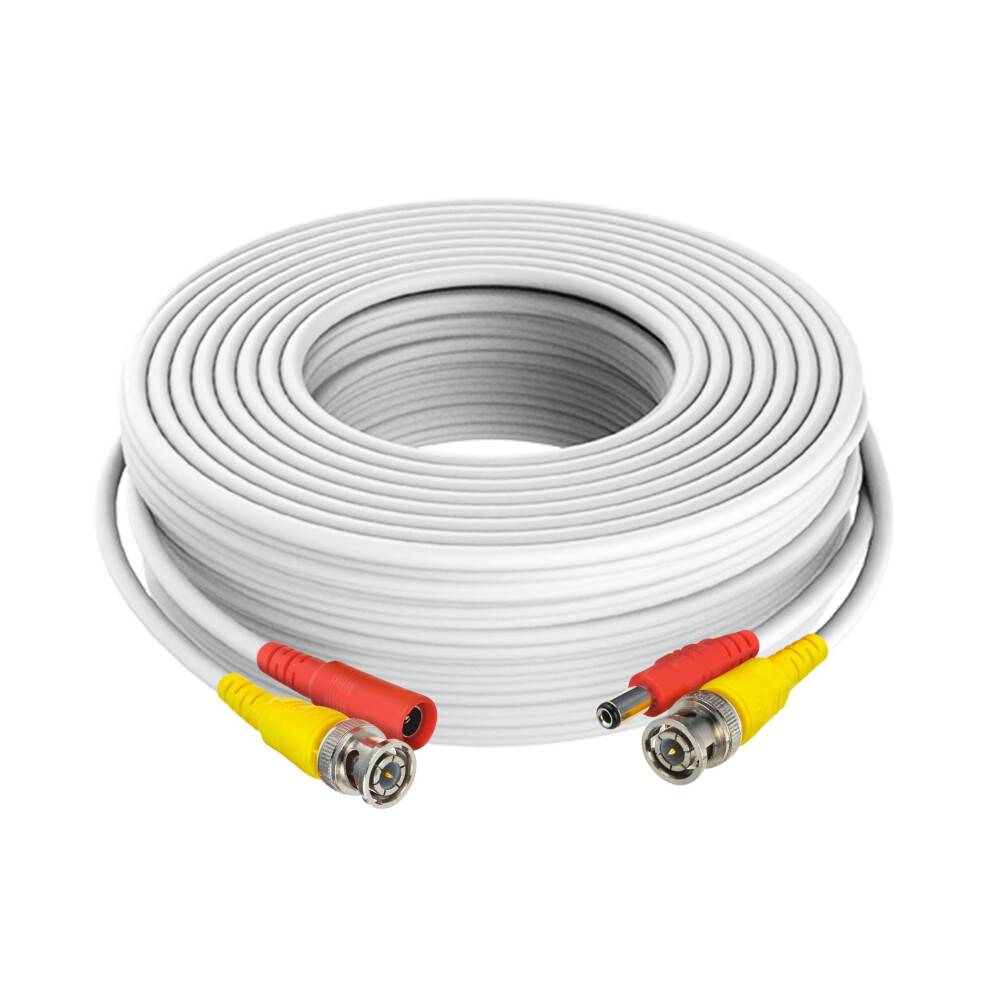 150Ft Bnc Video Power Cable For Samsung Security Cameras Sdhc75080 Sdhc5100 White 9113335831117