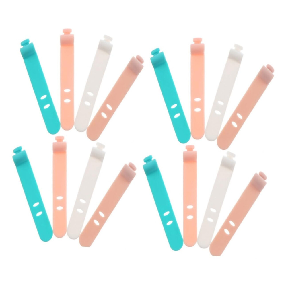 32Pcs Silicone Cable Organizer Straps Reusable Cable Ties For Tangle Cord Management 9169991700601