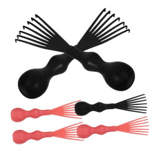 Hair Brush Cleaner and Comb Cleaning Tool Set 3pcs Pink and 3pcs Black for Easy Hair Removal