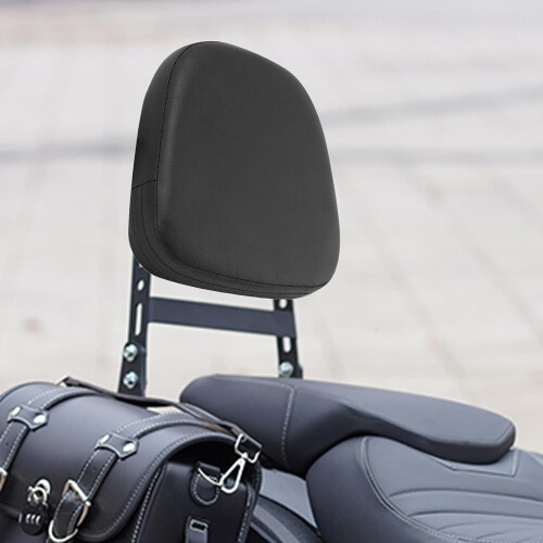Motorcycle Passenger Backrest Cushion with Removable Rear Pillion Pad for Comfortable Back Support 2