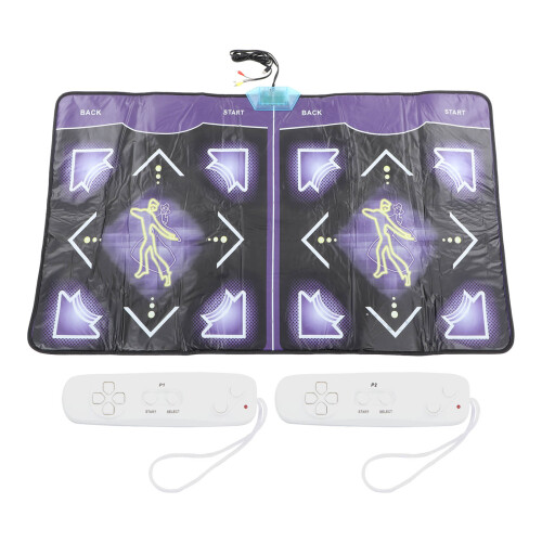 Wireless Bluetooth Dance Mat With Light-Up Buttons And5Game Modes, Exercise Equipment For Kids Featuring Double User Functionality Plug And Play