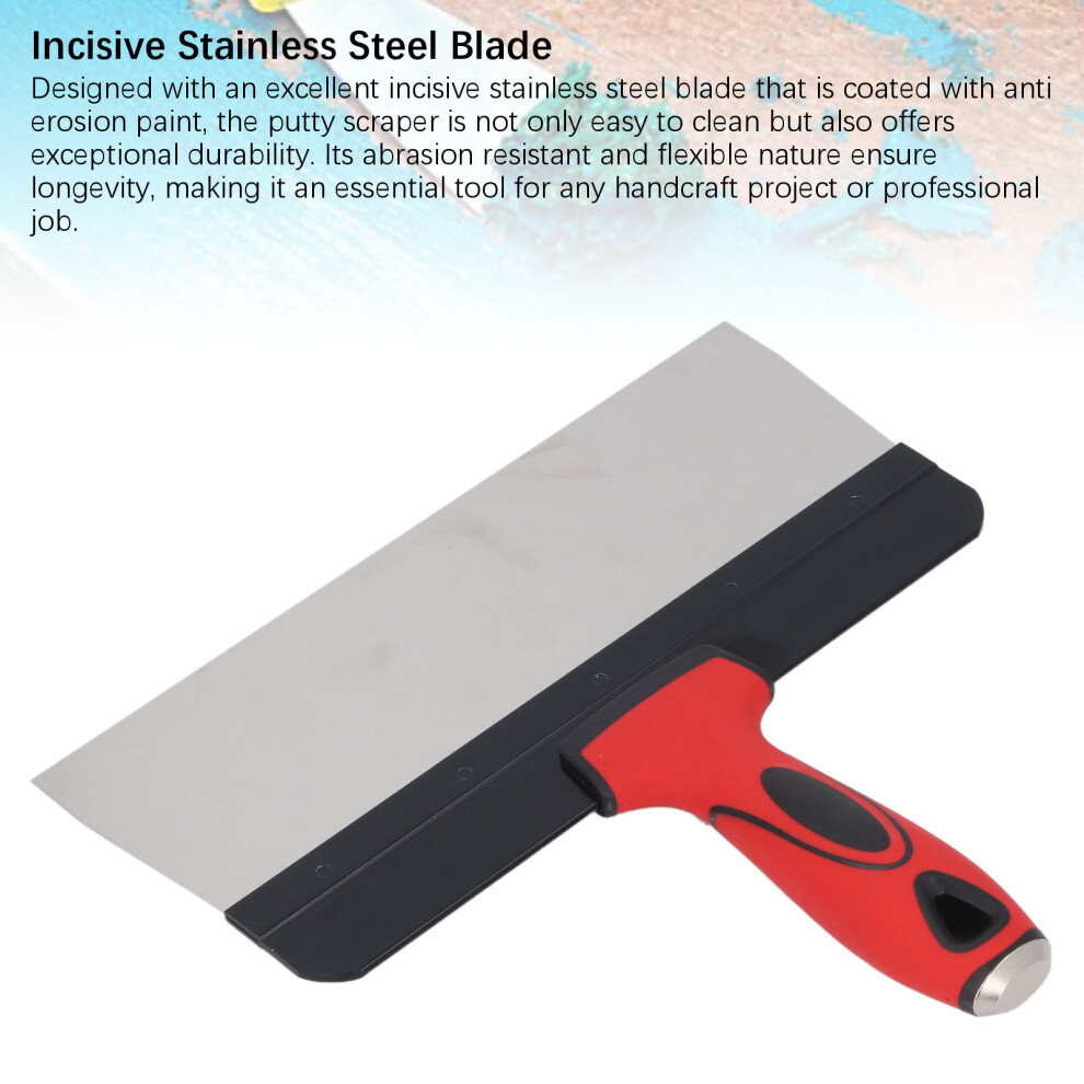 Ergonomic 10In Stainless Putty Scraper