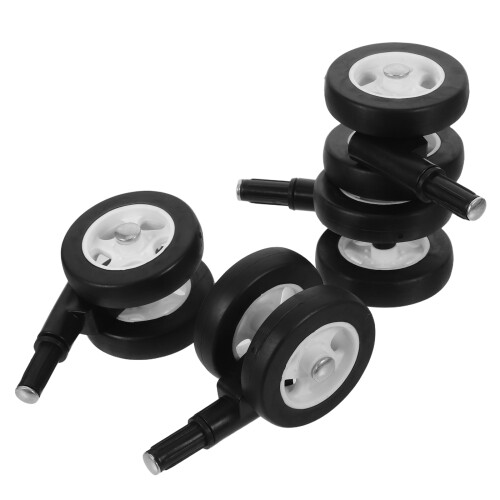 8Pcs Black Stroller Replacement Wheels PP Durable Quiet for Toddlers 2