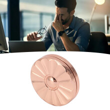 Push Slider Sensorisches Spielzeug – 3,7 cm Metall-Stressball für die Finger, Pocket Size, Roségold