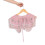 Ethnischer Faux Pink Polyester Bestickter Schal 4