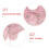Ethnischer Faux Pink Polyester Bestickter Schal 6