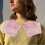 Ethnischer Faux Pink Polyester Bestickter Schal 5
