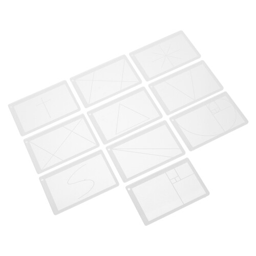 4Sets Verstelbare Compositie Viewfinder Met Gouden Verhouding 2