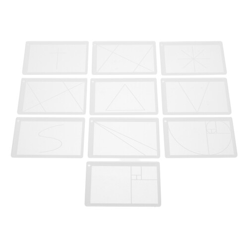4Sets Verstelbare Compositie Viewfinder Met Gouden Verhouding 1