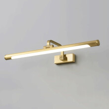 LED Vanity Light Fixture 9W Gold, Modern Bathroom Wall Light, 4000K Natural White for Makeup