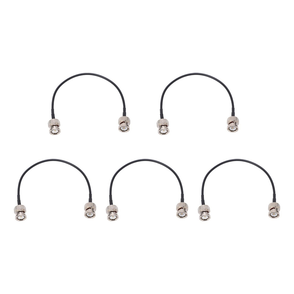 5Pcs Bnc Male To Male 50 Ohm Coaxial Cable For Cctv, Oscilloscopes And Radios 9169991702759
