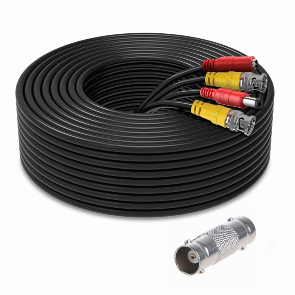 50Ft Bnc Security Camera Cable Cctv Video Power Cord For Dvr Systems And Flexible Placement 9169991702841