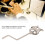 Silver Iron Marching Music Holder Portable Lightweight Type A 12