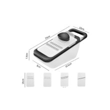 (As show, One size) Household Multifunctional Vegetable Cutter Shredder Kitchen Grater Slicer Black Radish Shredded Crusher,2024 Ping