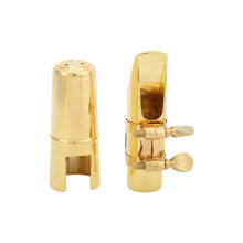 Metal Saxophone Mouthpiece Kit for Alto & Althorn Golden No.6 Size