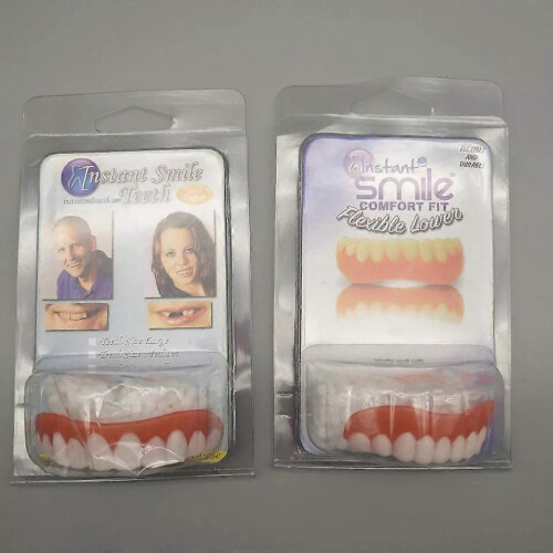 (As show, One size) Simulated upper and lower teeth whitening set.,2024 Ping 2