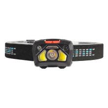 (As show, One size) LED Sensing Red Light Fishing headlamps New USB recharged Built - in Battery Light COB headlamps,2024 Ping
