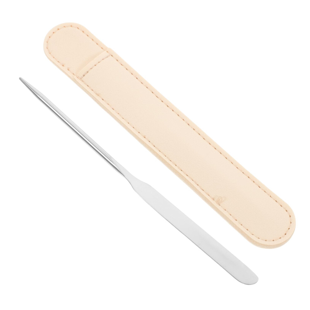 Stainless Steel Makeup Spatula for Hygienic Cosmetic Mixing and Precise Foundation Application