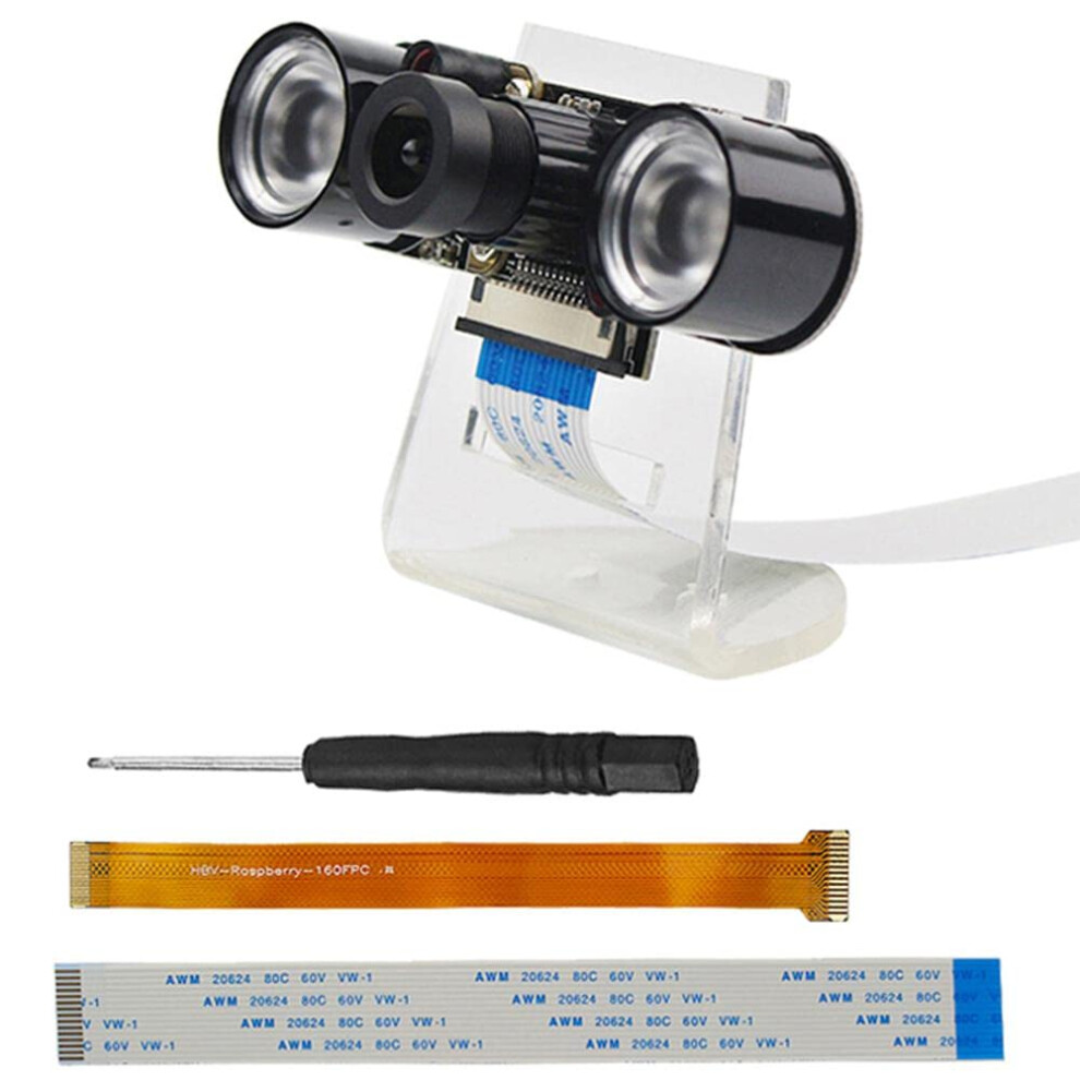 Camera Module 5Mp 130 Wide Angle Lens With Infrared Night Vision For Raspberry Pi 4B 3B+ Zero 9169991703855