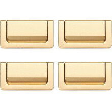 (As show, One size) Drawer pulls, hidden furniture handles, 4 modern zinc alloy handles for cabinets, cabinets, doors and drawers,2024 Ping