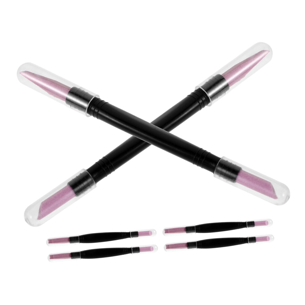 6pcs Dual Headed Nail Sanding Pen for Precise Cuticle Removal and Smooth Nail Polishing