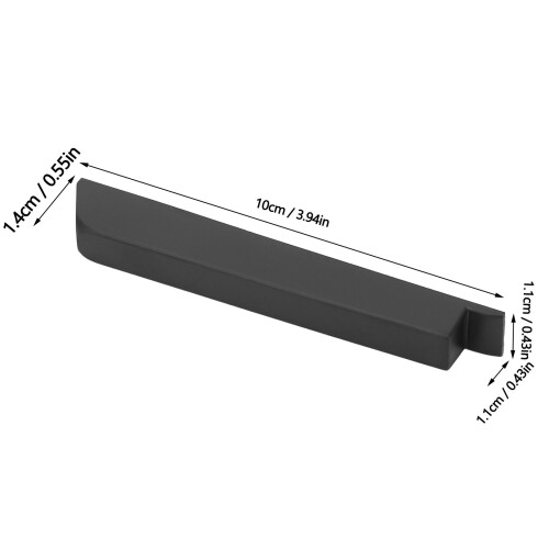 10 Pcs Black Matte ABS Piano Keys for Maintenance Replacement 1