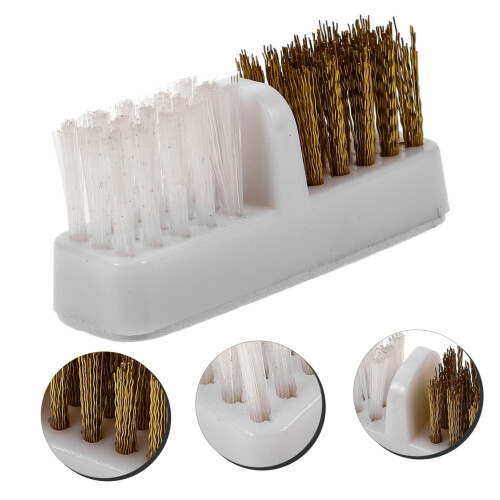 Nail Drill Bit Cleaning Brush Copper Wire for Manicure Tools Efficient Dust Removal 1pc 2