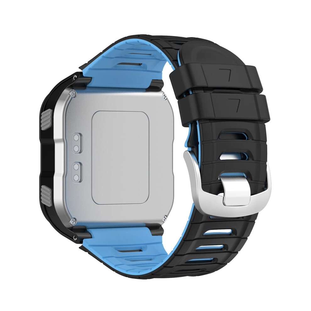 Black Blue Silicone Sport Watch Band Replacement Strap Accessories For Garmin Forerunner 920Xt Blue,Black 9113335830660
