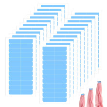 Hair Extension Tape Double Sided Waterproof Invisible Wig Adhesive Strips 240 Pcs Blue