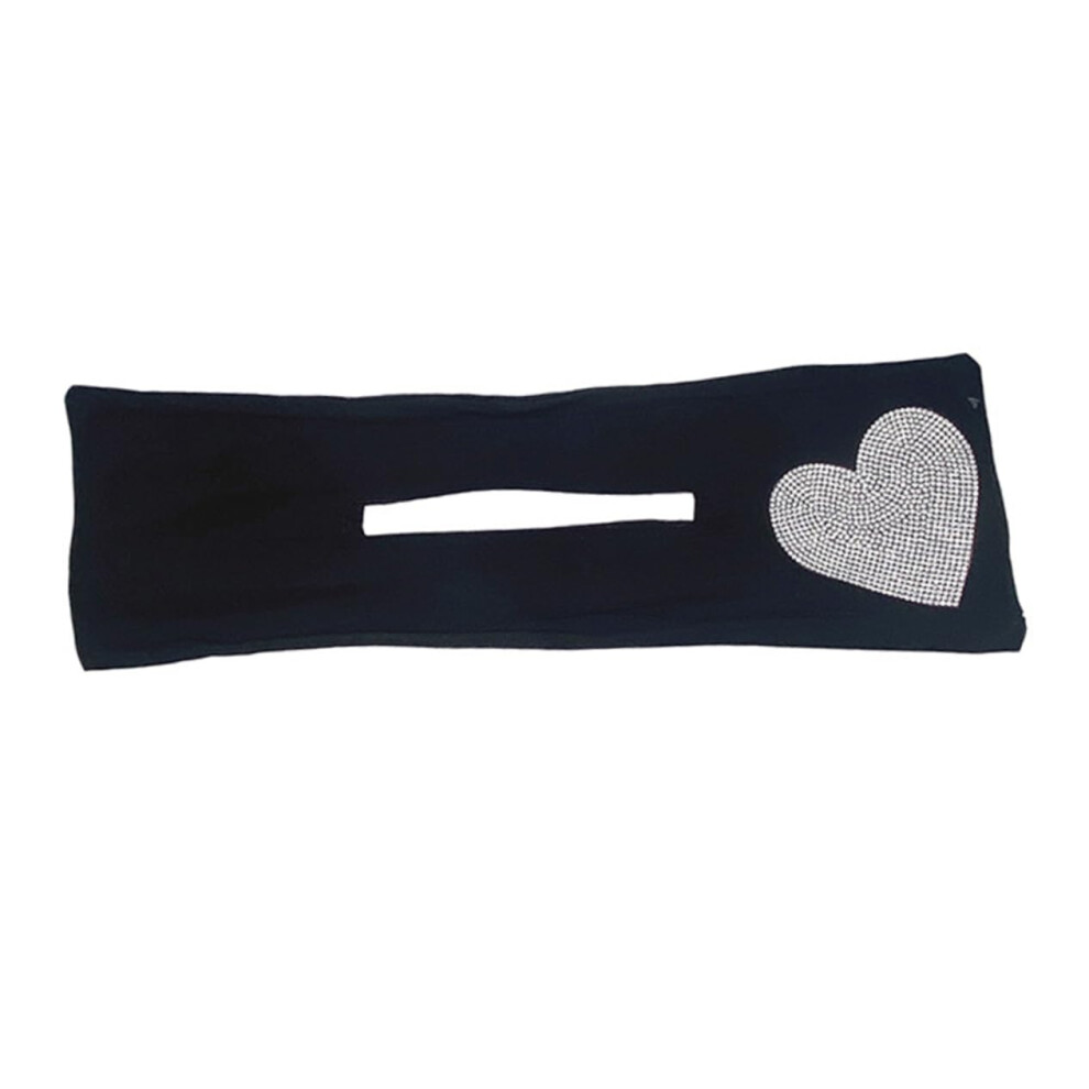 Hair Bun Maker with Rhinestone Heart Design, Bendable Wire Core for Quick and Versatile Styling