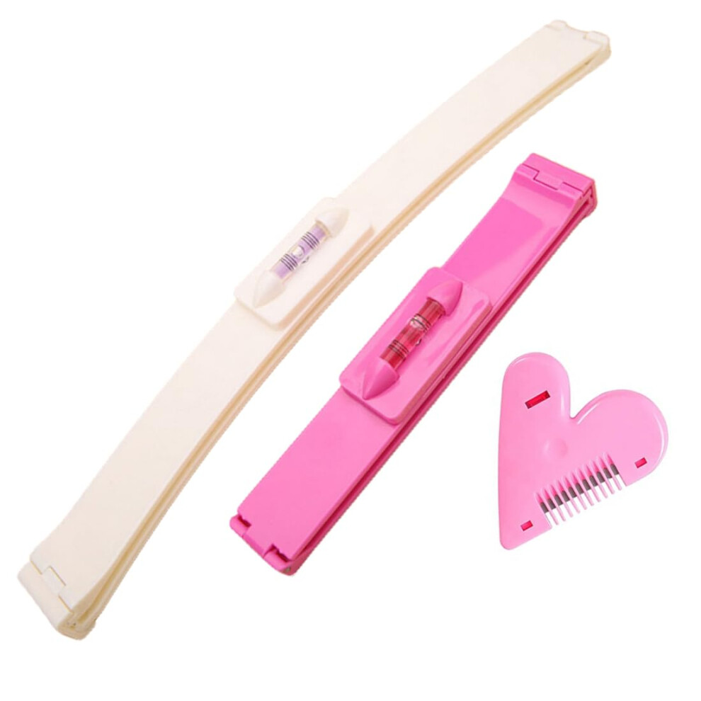 Unisex Hair Cutting Kit With Bangs Cutting Tool And Ruler For Precise Bangs Alignment And Diy Styling