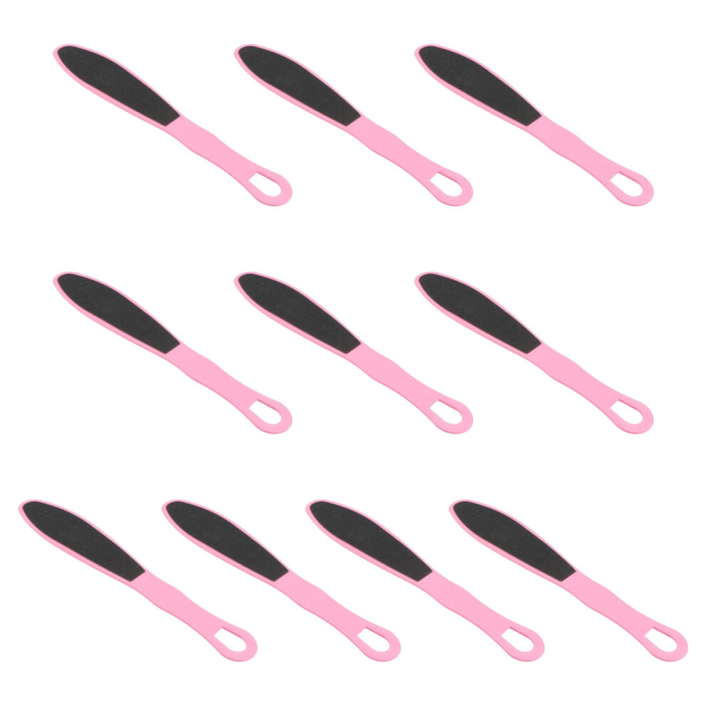 10PCS DoubleSided Foot File and Pumice Stone for Callus Removal, Ergonomic Grip, Random Color