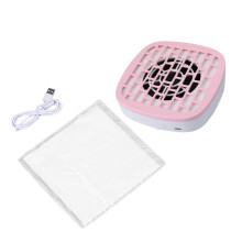 Professional Nail Dust Collector for Acrylic Nails with Powerful Suction and Replaceable Filters, Pink