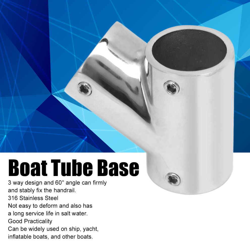 3 Way Handrail Fitting 60 Marine