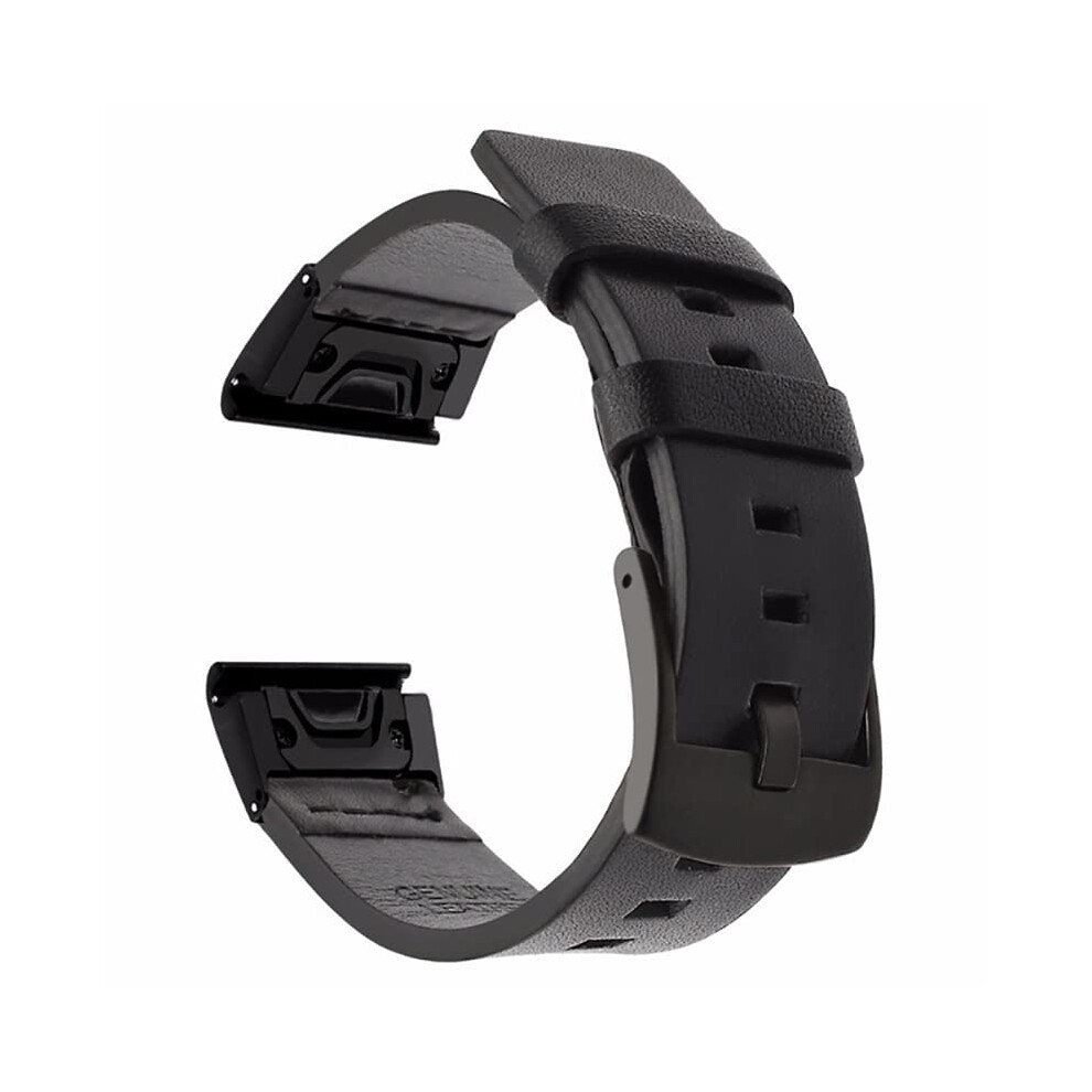 22Mm Leather Watch Band For Garmin Marq, Epix, Instinct Â Comfortable Quick Replacement Strap 9455672891905