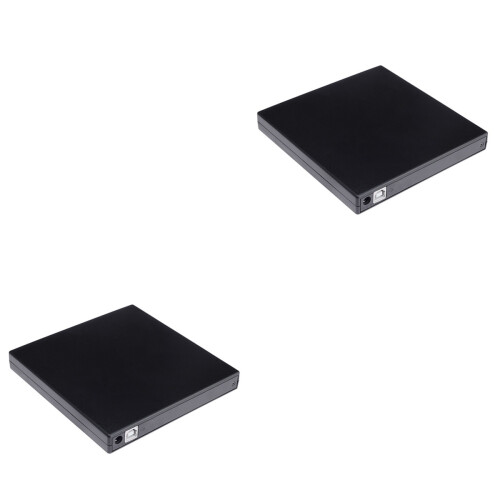 2Stk USB Externes Cd Dvd Brenner Schwarz Für 2