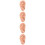4Stk PVC Ohr Akupressur Massage Schokoladenfarbe 9