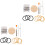 2Sets Handliches Mini Webrahmen Kit Bunt Ideal Für DIY Kleidung 3
