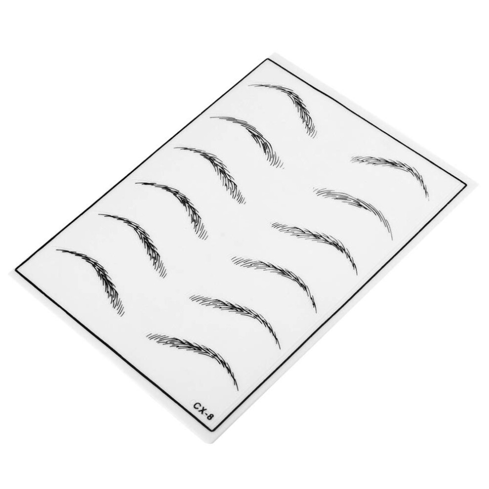 5Pcs Soft Silicone Face Eyebrow Tattoo Practice Skin with Realistic Texture for Microblading