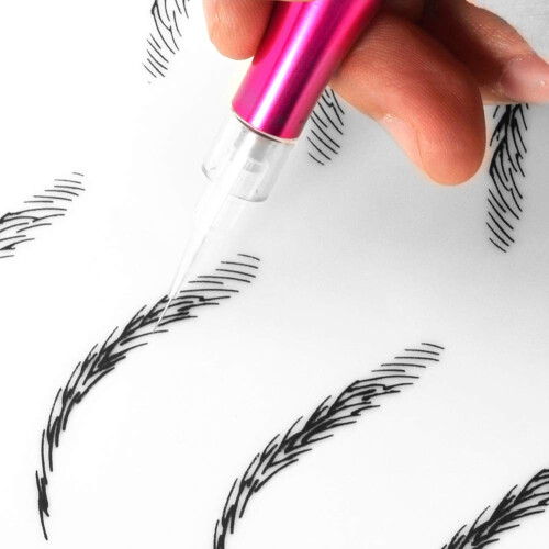 5Pcs Soft Silicone Face Eyebrow Tattoo Practice Skin with Realistic Texture for Microblading 2