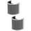 2Stk Handmikrofon Windschutzscheibe U-Form, Stahl PP Grau 8