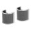 2Stk Handmikrofon Windschutzscheibe U-Form, Stahl PP Grau 5