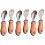 3Sets Baby Essbesteck Silikon- Orange & Bruchsicher 4