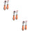 3Sets Baby Essbesteck Silikon- Orange & Bruchsicher 9